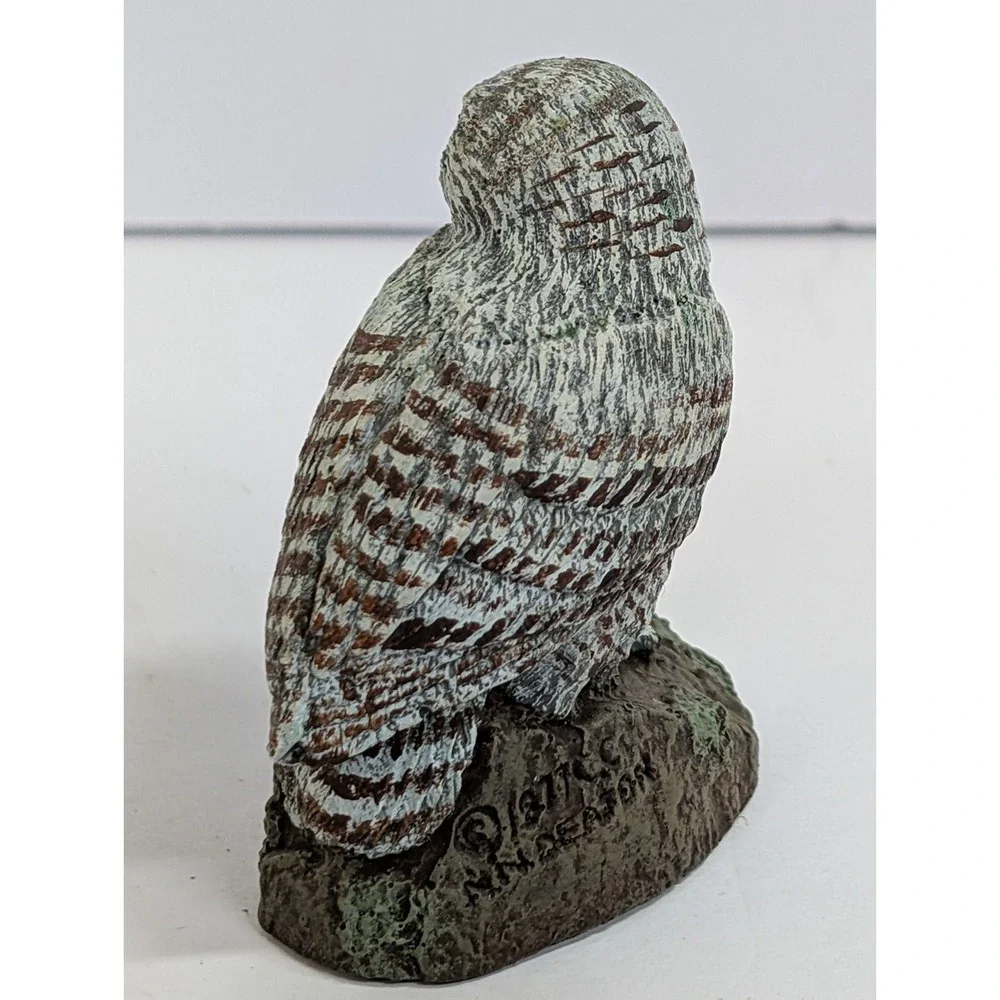 VINTAGE‎ 1970's NEAL DEATON OWL FIGURINE THE BRONZE MENAGERIE